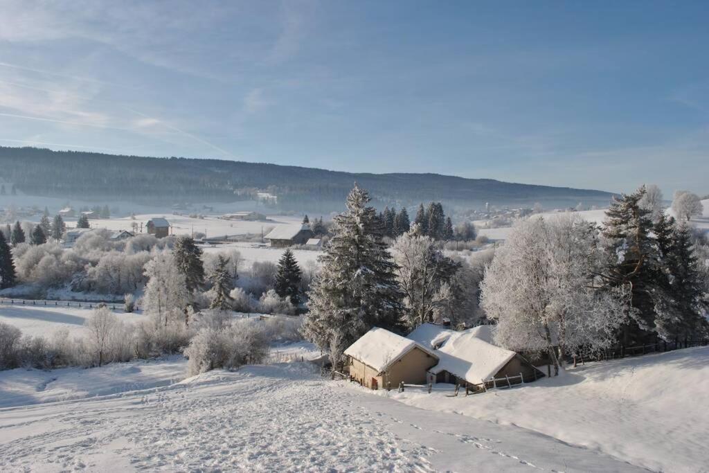 Gite Du Fourperet-Parc Naturel Du Haut-Jura Longevilles-Mont-dʼOr Exteriér fotografie